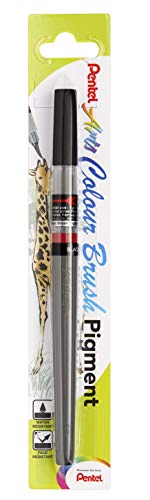 pentel-colour-brush-schwarz-pinselstift-mit-pigmentierter-tinte image 8