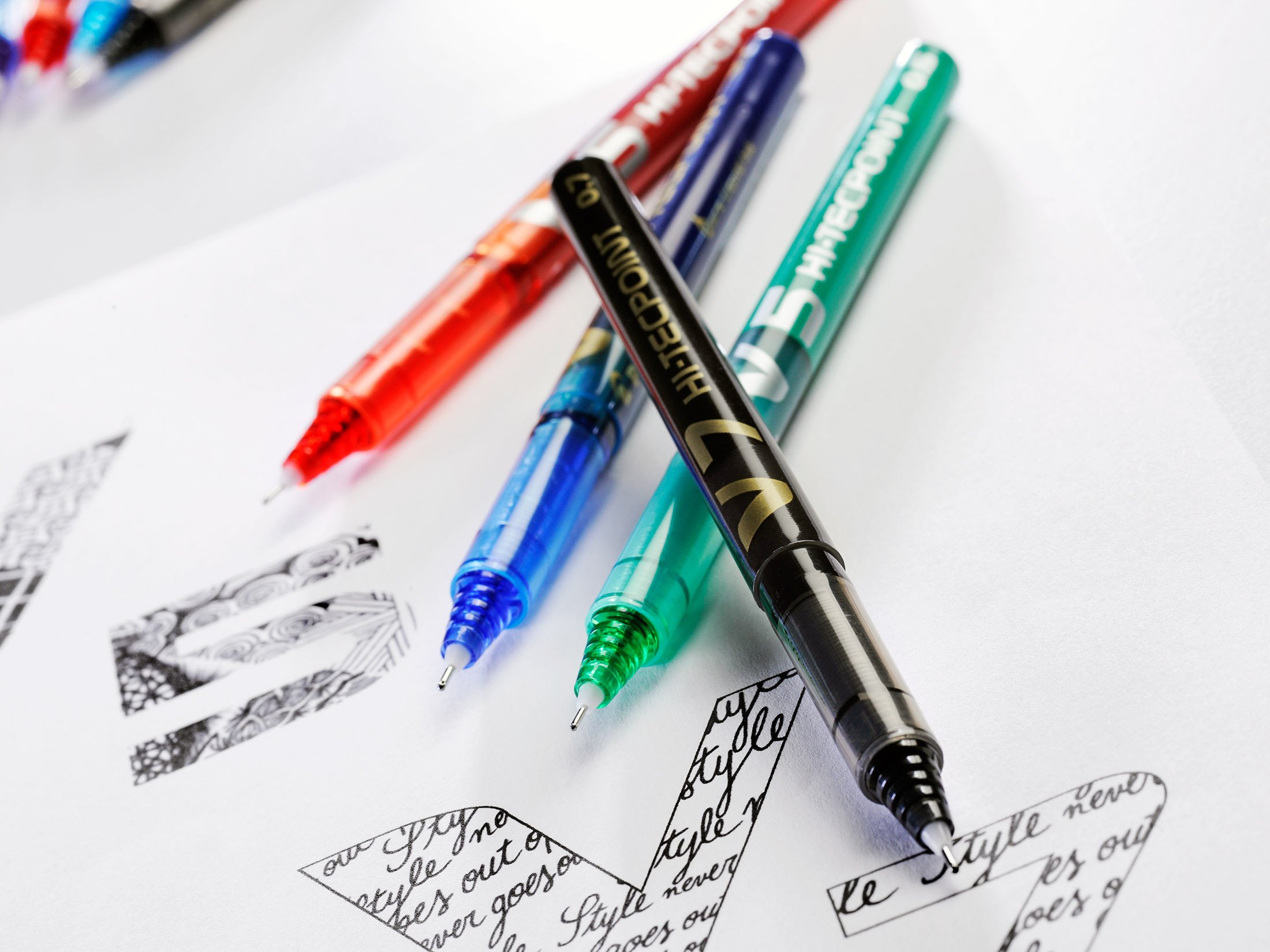 pilot-hi-tecpoint-v7-tintenroller-0-7-mm-4er-set-blau image 6