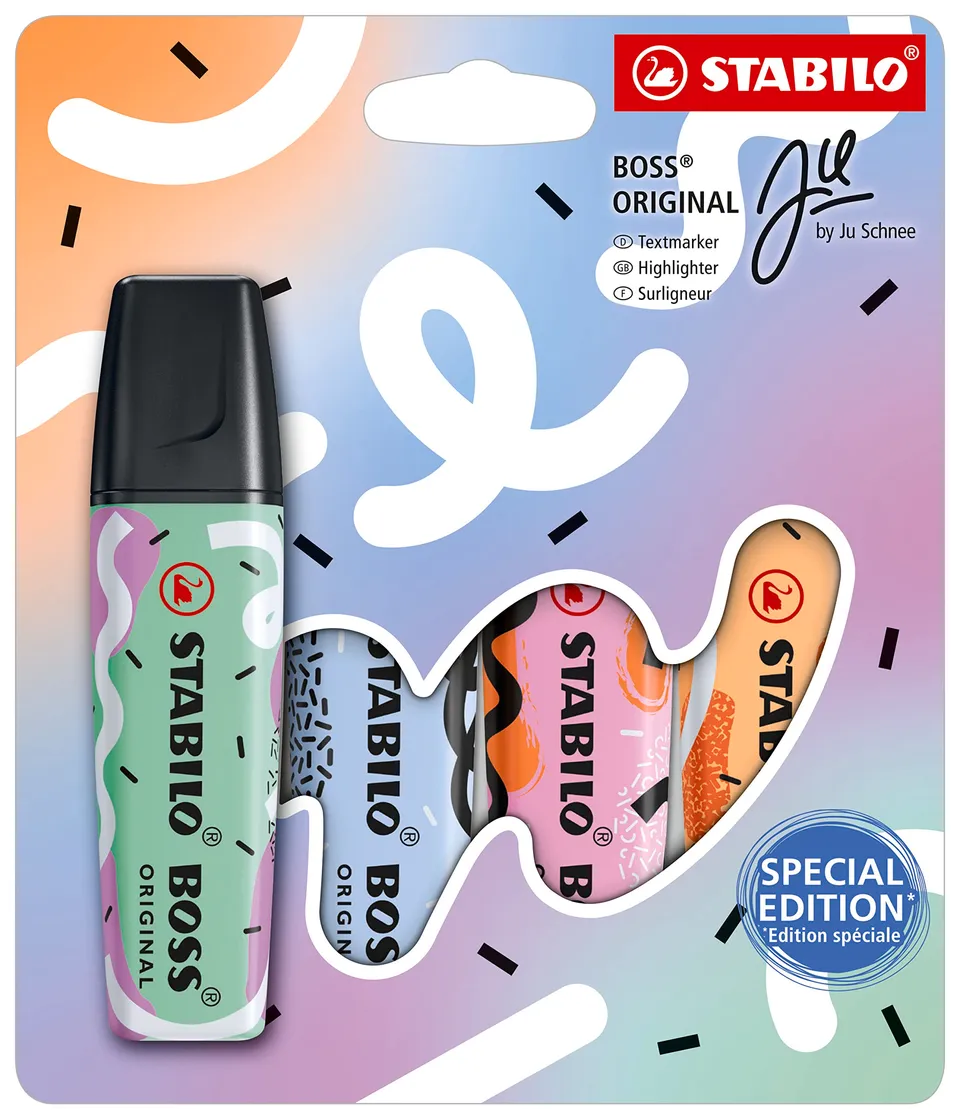 stabilo-boss-original-pastel-by-ju-schnee-textmarker-4er-set image 1