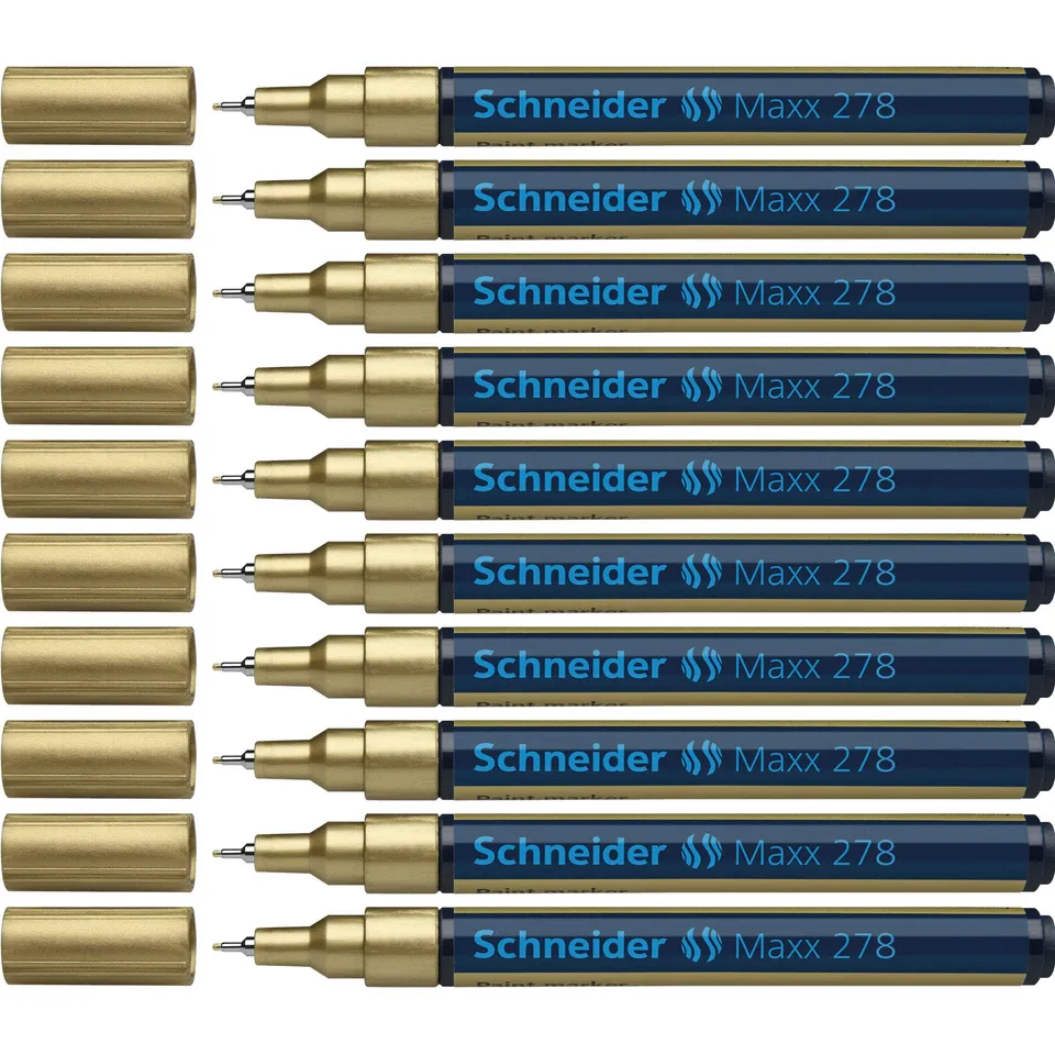 schneider-maxx-278-paint-marker-rundspitze-0-8-mm-10er-gold image 1