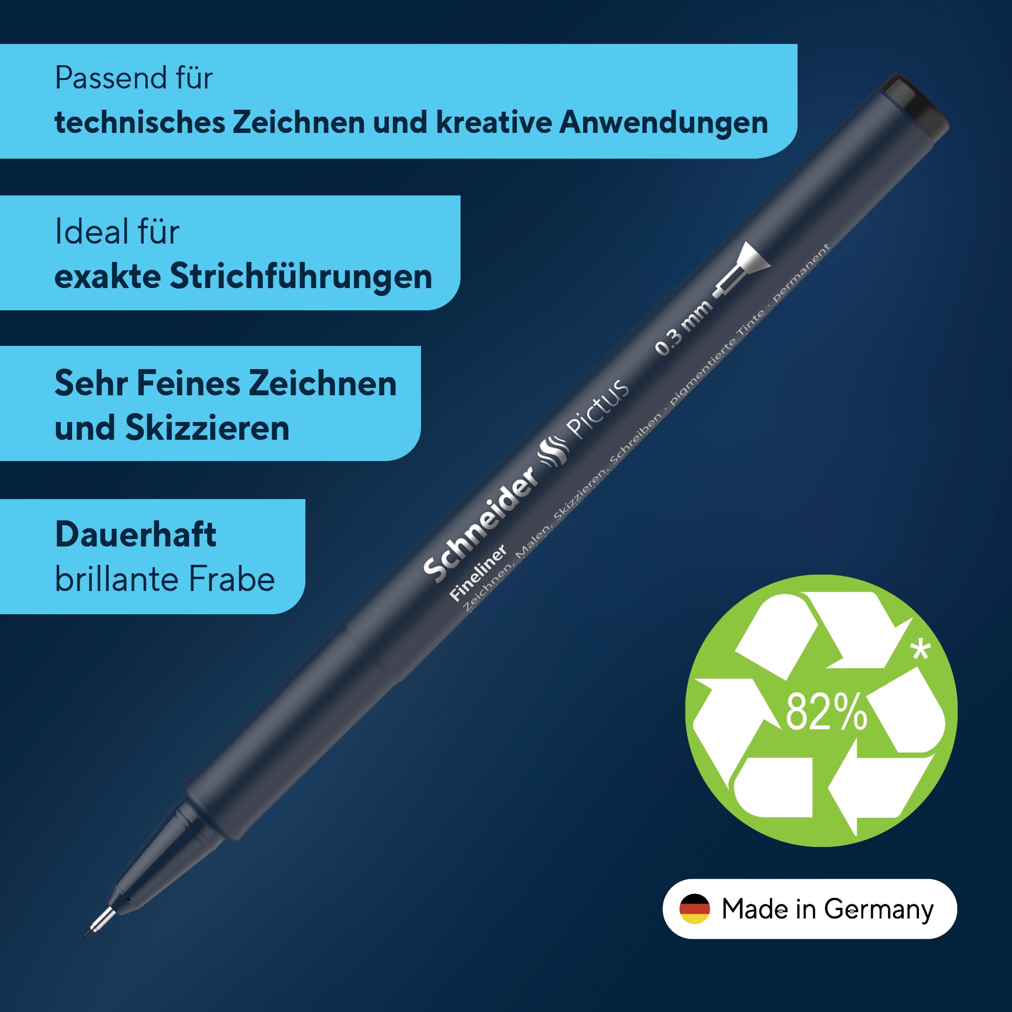 schneider-pictus-fineliner-0-3-mm-6er-pack-gr-n image 2