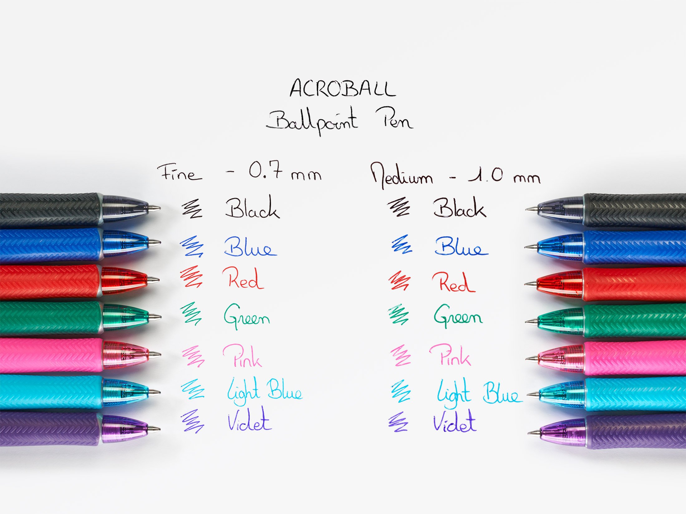 pilot-acroball-kugelschreiber-set-10-1-gratis-blau-mittlere-spitze-1-0-mm image 3