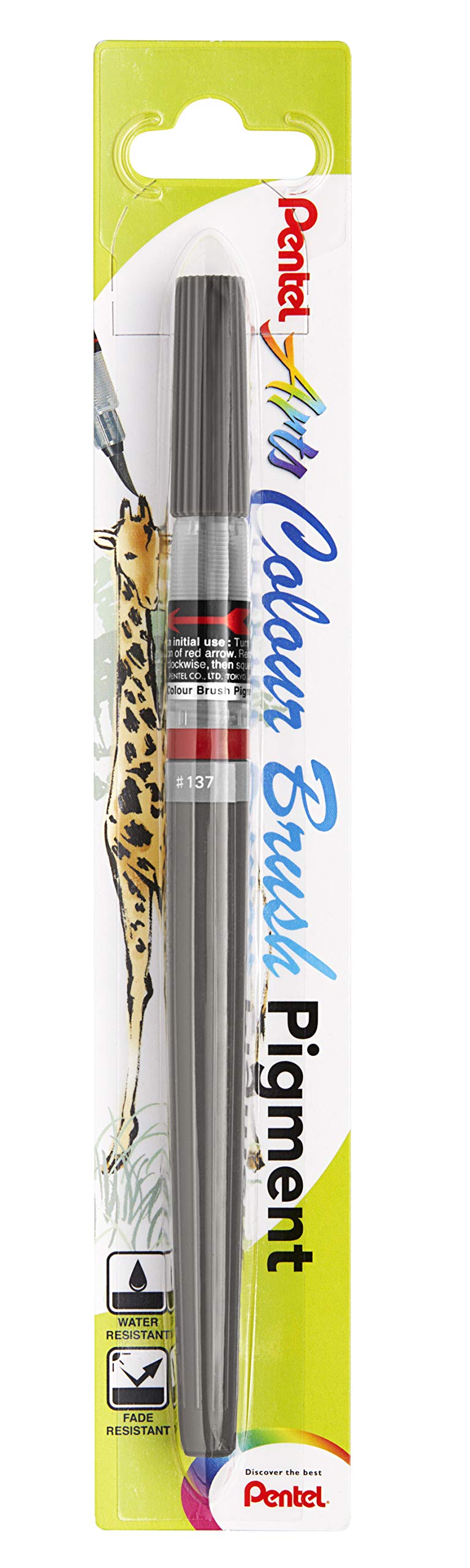 pentel-colour-brush-schwarz-pinselstift-mit-pigmentierter-tinte image 7