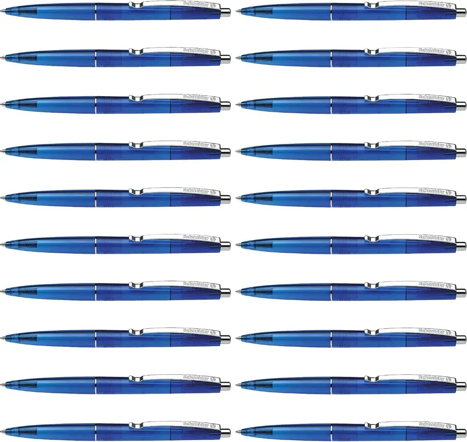 schneider-k20-icy-colours-kugelschreiber-blau-m-20er-pack-dokumentenecht image 1