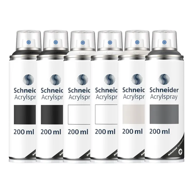 schneider-paint-it-030-supreme-diy-acryllack-basic-set-1-6x-200-ml-acrylspray-sc image 1