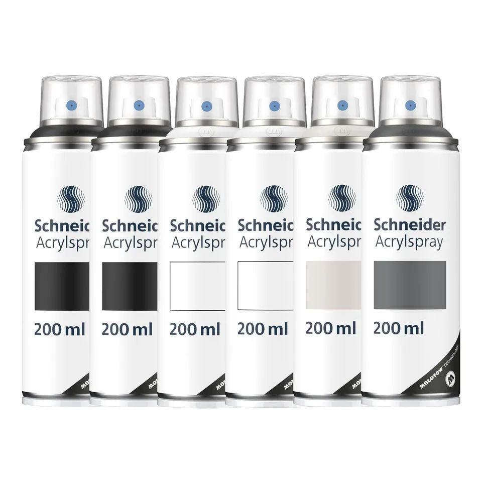 schneider-paint-it-030-supreme-diy-acryllack-basic-set-1-6x-200-ml-acrylspray-sc image 1