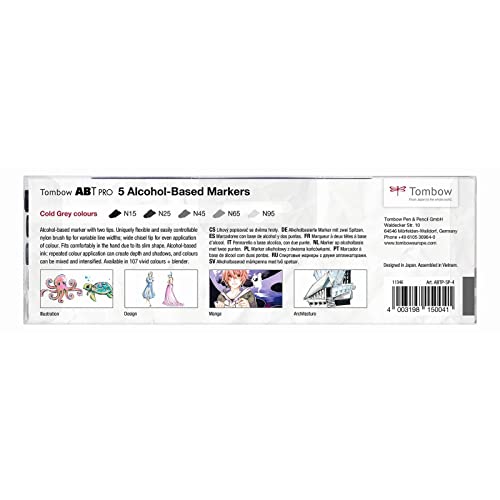 tombow-abt-pro-alkoholmarker-cold-gray-pinsel-und-keilspitze image 4