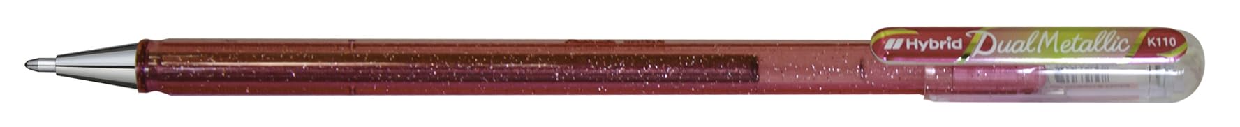 pentel-k110-dvx-dual-metallic-hybrid-gelroller-lila-blau-glitzer-gelstift-0-5-mm image 4