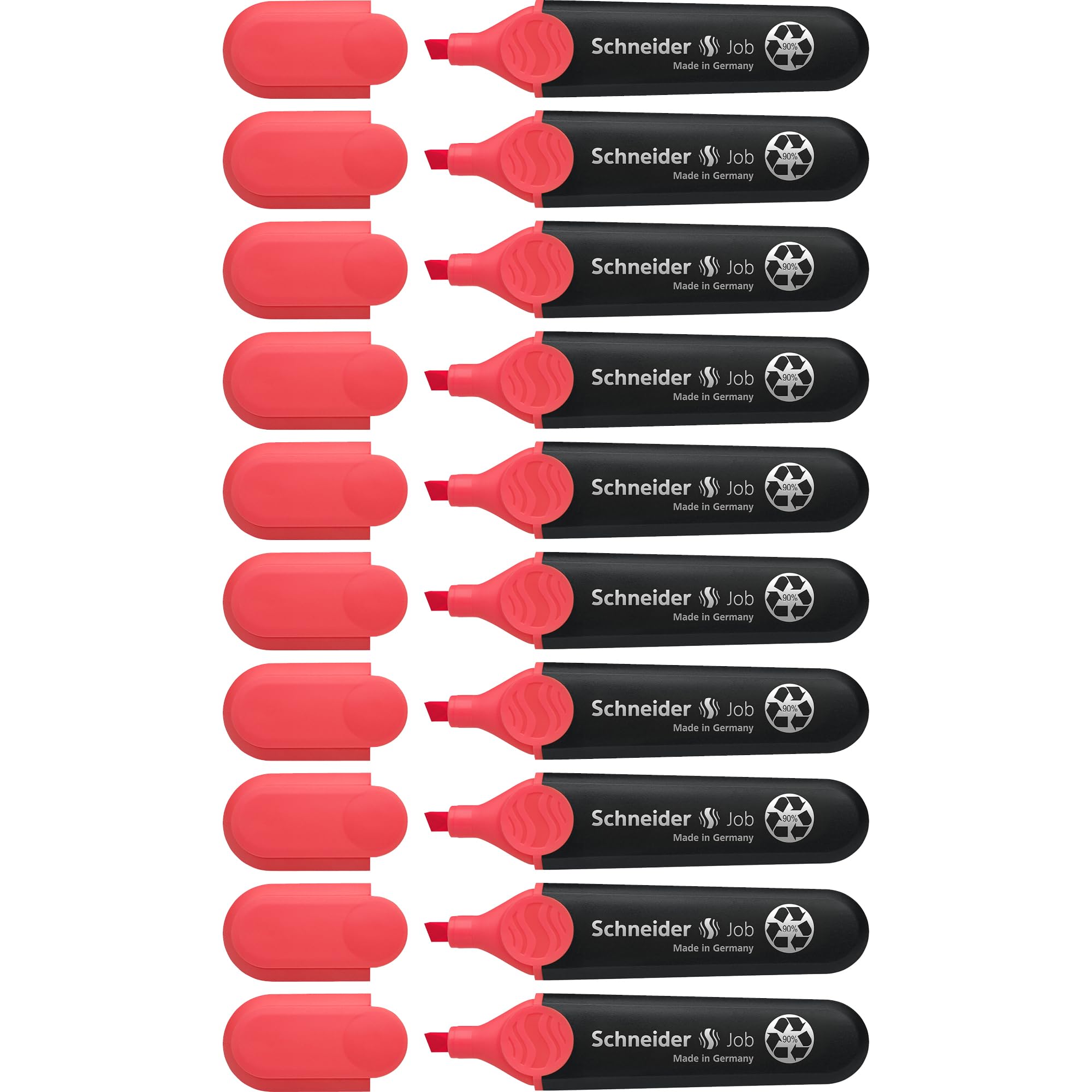 schneider-job-150-textmarker-rot-10er-pack-keilspitze image 1