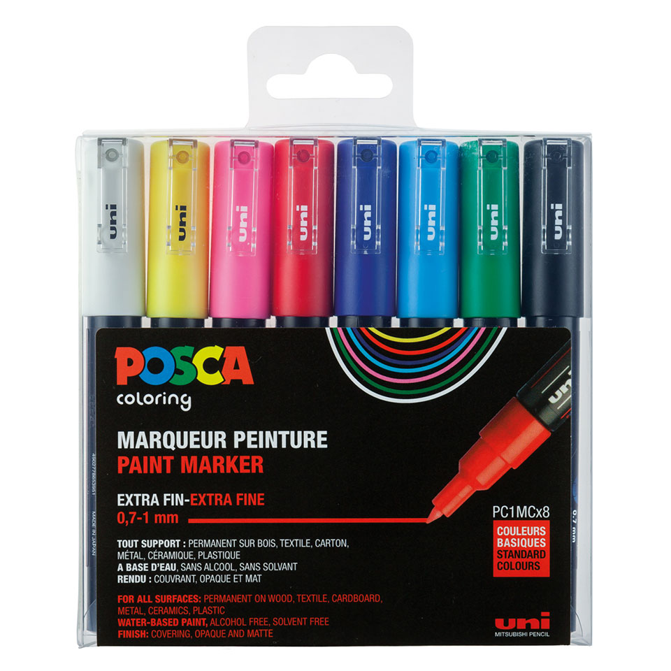 uni-ball-posca-pc-1m-acryl-farbmarker-extrafein image 4