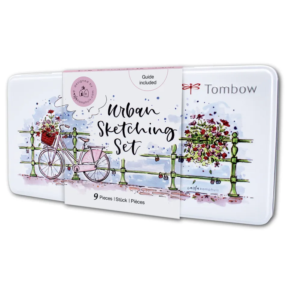 tombow-urban-sketching-set-9-teilig-mit-abt-irojiten-anleitung image 1