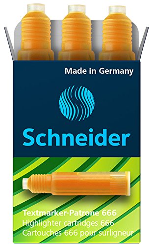 schneider-6666-nachf-llpatrone-f-r-textmarker-mayy-115-brillant-190-orange-3-st- image 1