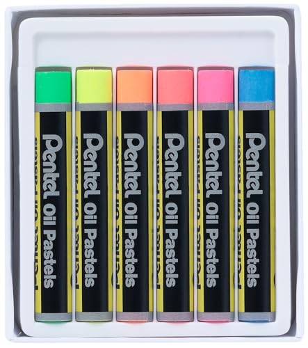 pentel-phn-f6-fluoreszierende-lkreiden-6er-set-farblich-sortiert image 5