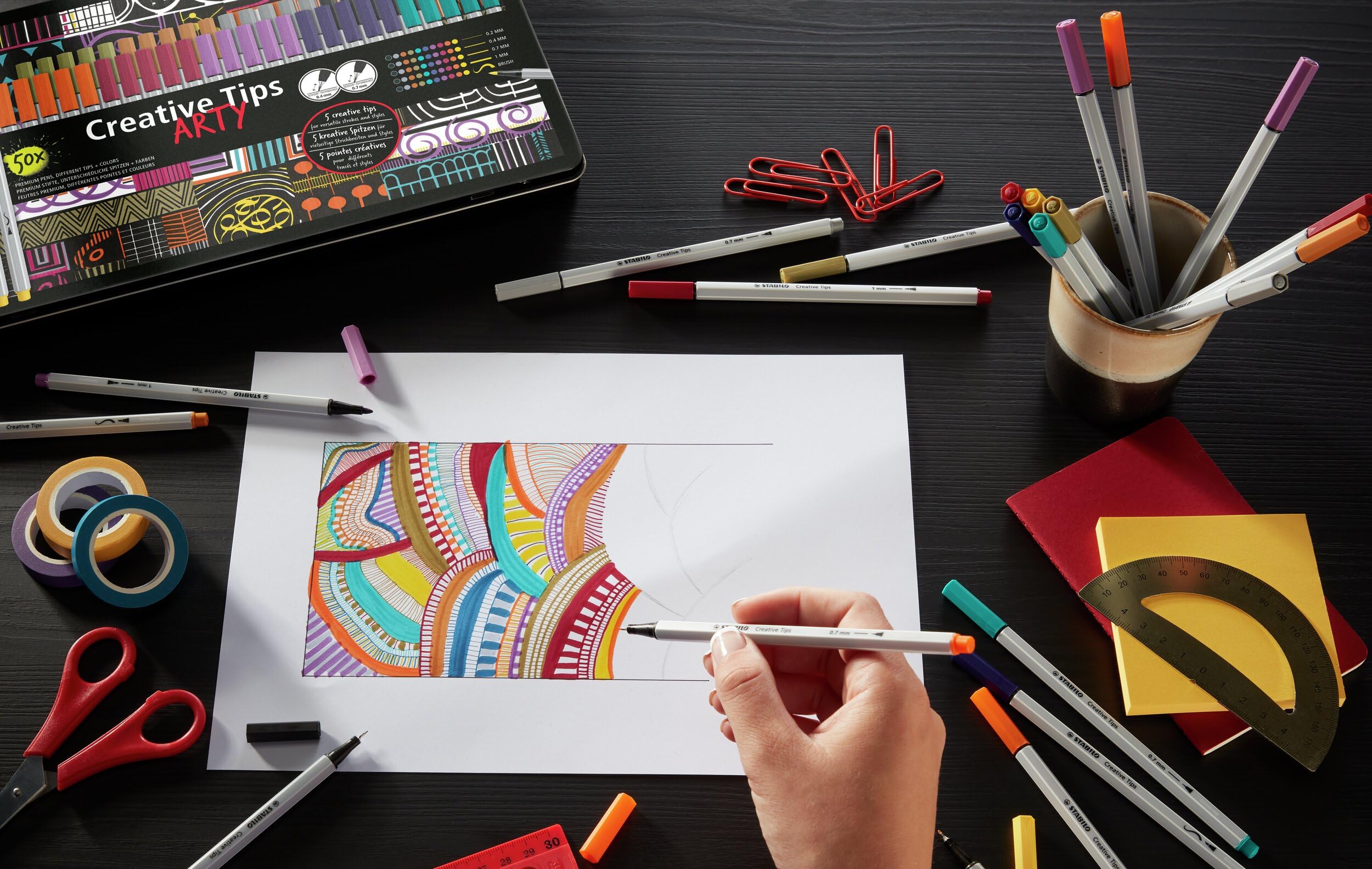 stabilo-creative-tips-multi-liner-set-fineliner-und-filzstift-set image 6