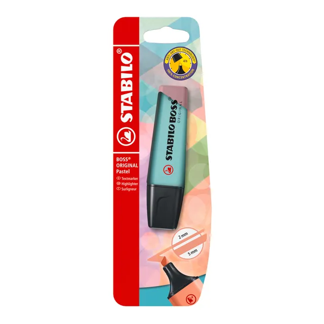 stabilo-boss-original-pastel-textmarker-zartes-t-rkis-2-5-mm image 1
