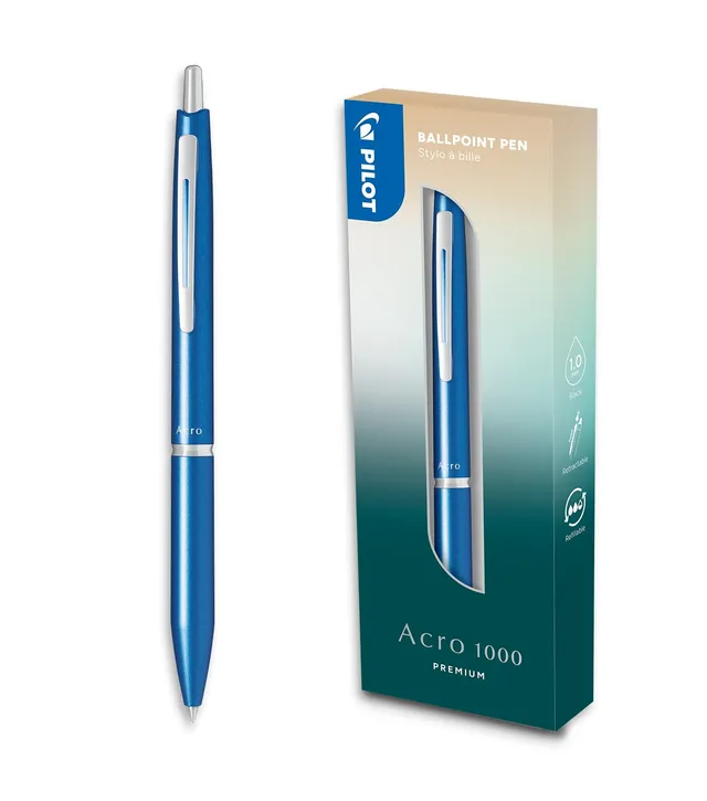 pilot-acro-1000-premium-kugelschreiber-sky-blue-in-geschenkbox-schwarz-1-0-mm image 1