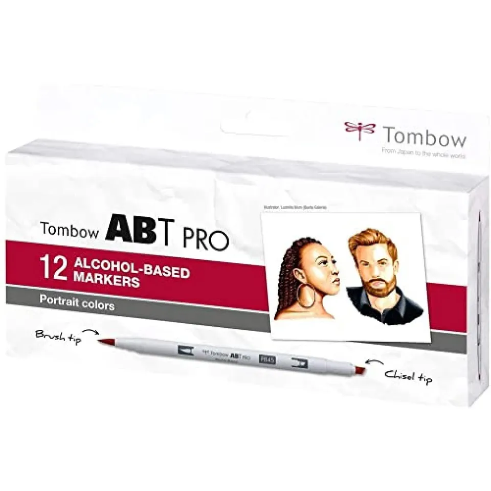 tombow-abt-pro-alkoholmarker-portrait-colors-pinsel-keilspitze image 1