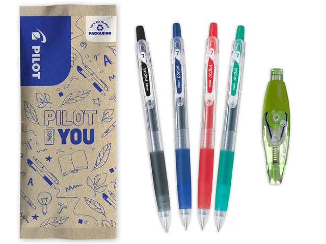 pilot-pop-lol-gel-tinten-roller-4er-set-schwarz-blau-rot-gr-n image 1
