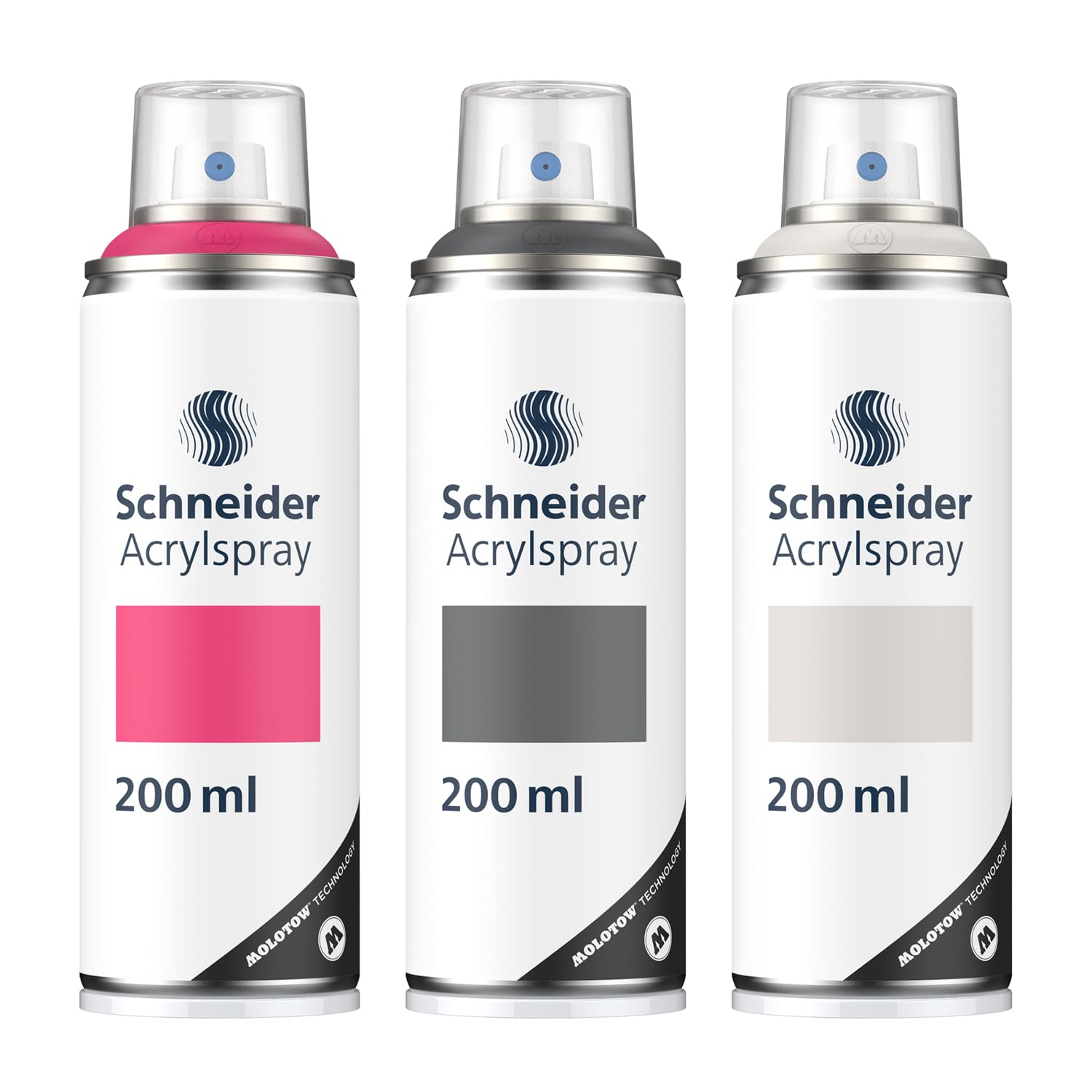 schneider-paint-it-030-supreme-diy-acryllack-3er-set-magenta-dark-grey-grey-acry image 1
