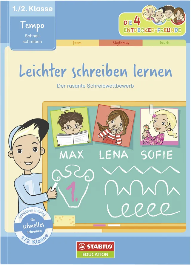 stabilo-schreibmotorik-bungsheft-tempo-1-2-klasse-leichter-schreiben-lernen image 1