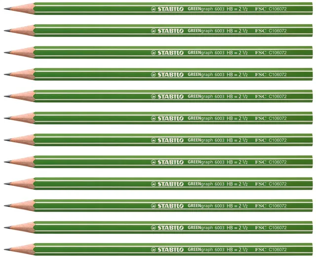 stabilo-greengraph-umwelt-bleistift-hb-sechskant-fsc image 1