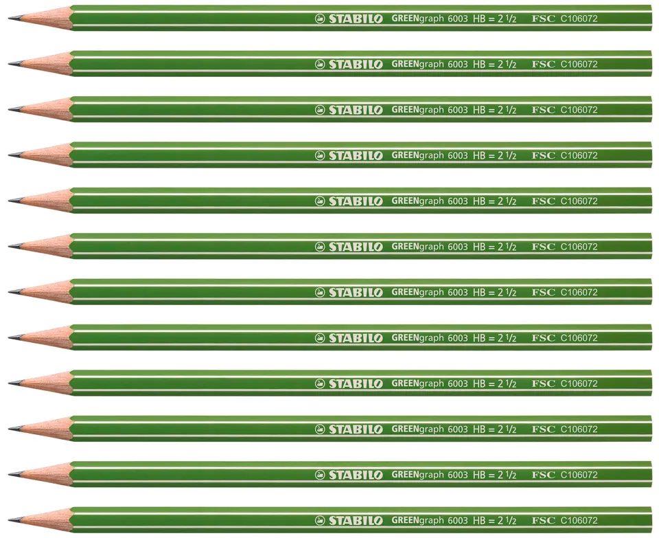 stabilo-greengraph-umwelt-bleistift-hb-sechskant-fsc image 1