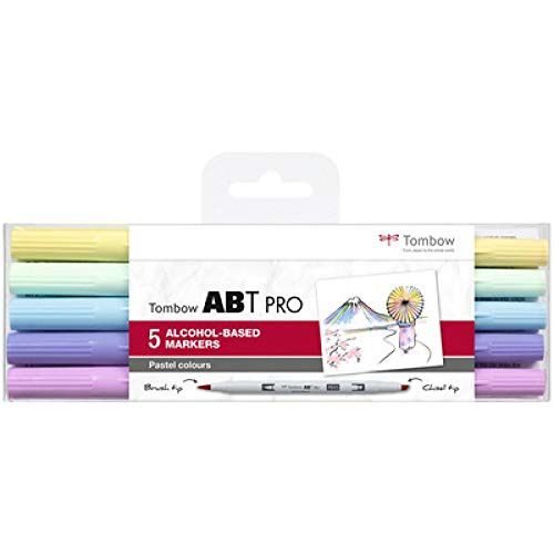 tombow-abt-pro-alkoholmarker-pastel-colors-pinsel-keilspitze image 4