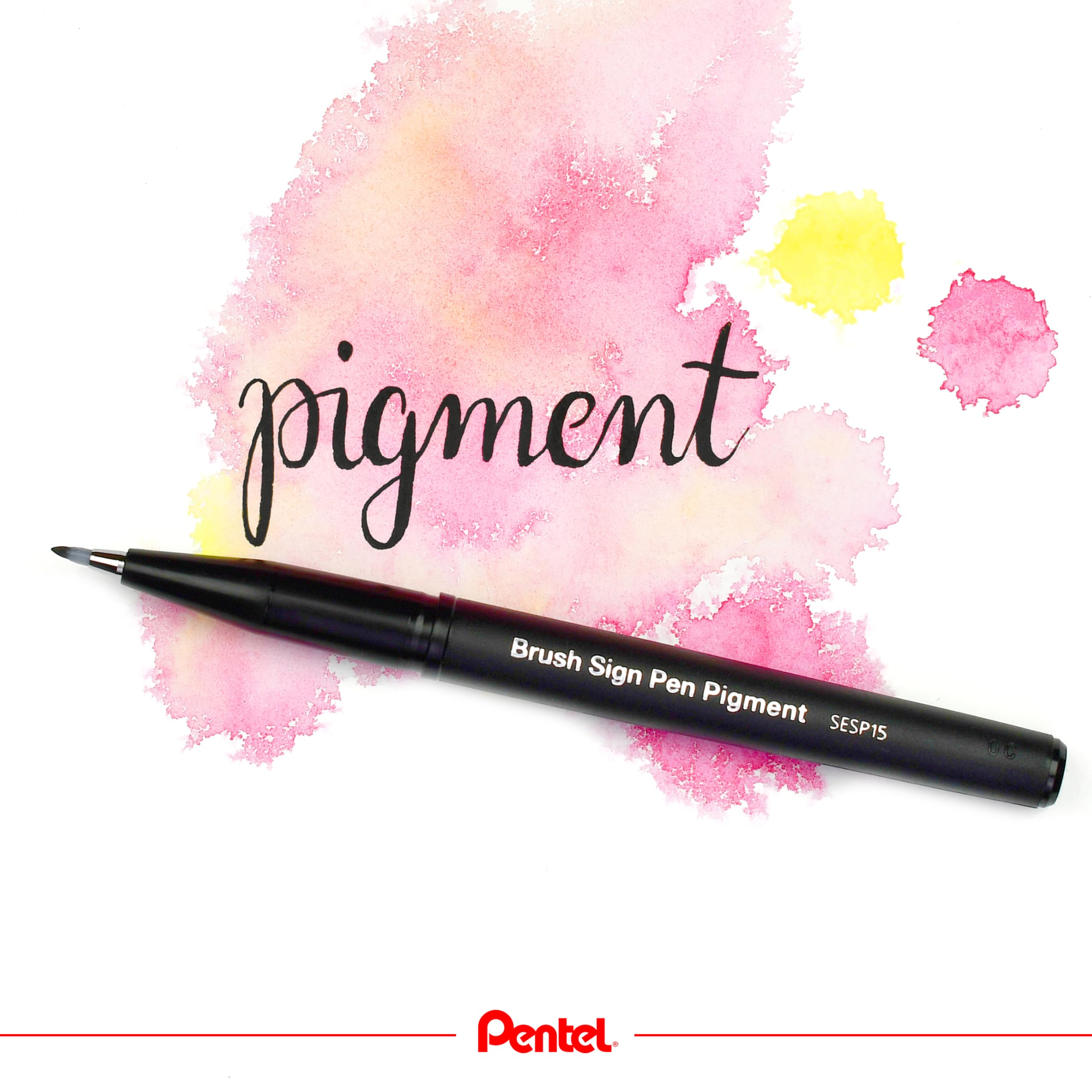pentel-brush-sign-pen-pigment-sesp15-ax-schwarz-pinsel-fineliner image 7