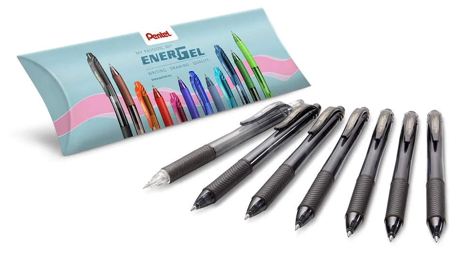 pentel-energel-bl107-ax-gelroller-6er-schwarz-energize-pl105-ax-druckbleistift-0 image 1