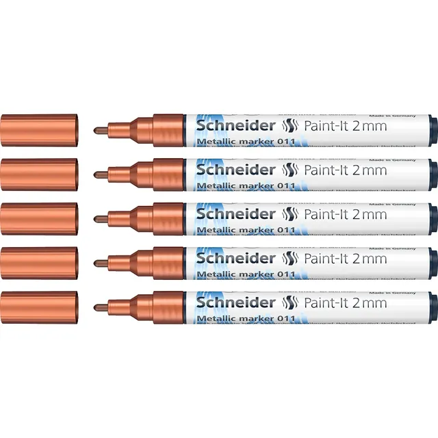 schneider-paint-it-metallicmarker-011-kupfer-metallic-2-0-mm-5er-pack image 1
