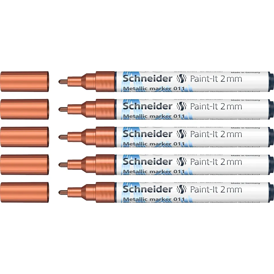 schneider-paint-it-metallicmarker-011-kupfer-metallic-2-0-mm-5er-pack image 1