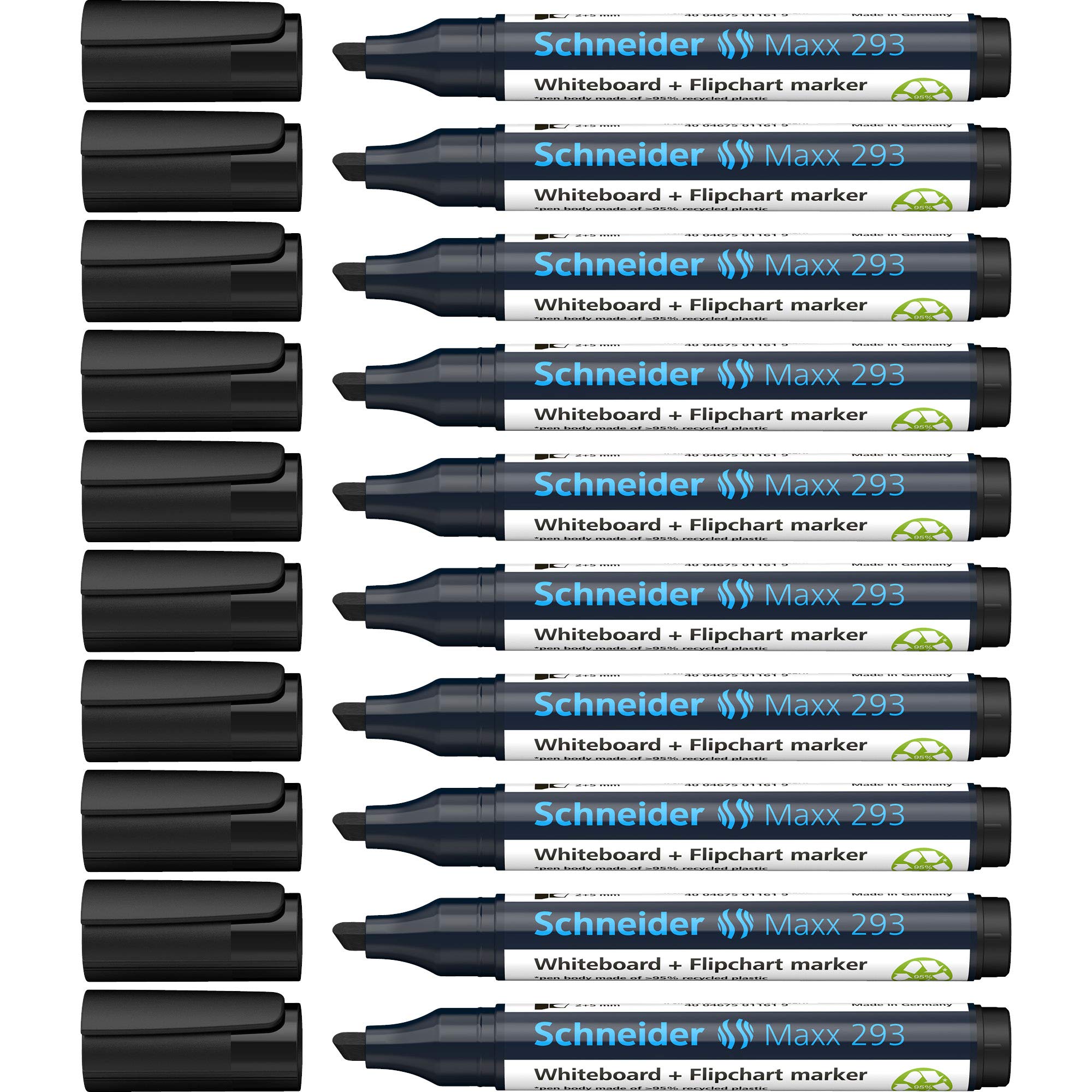schneider-maxx-293-whiteboardmarker-2-5-mm-schwarz-10er-pack-nachf-llbar image 1