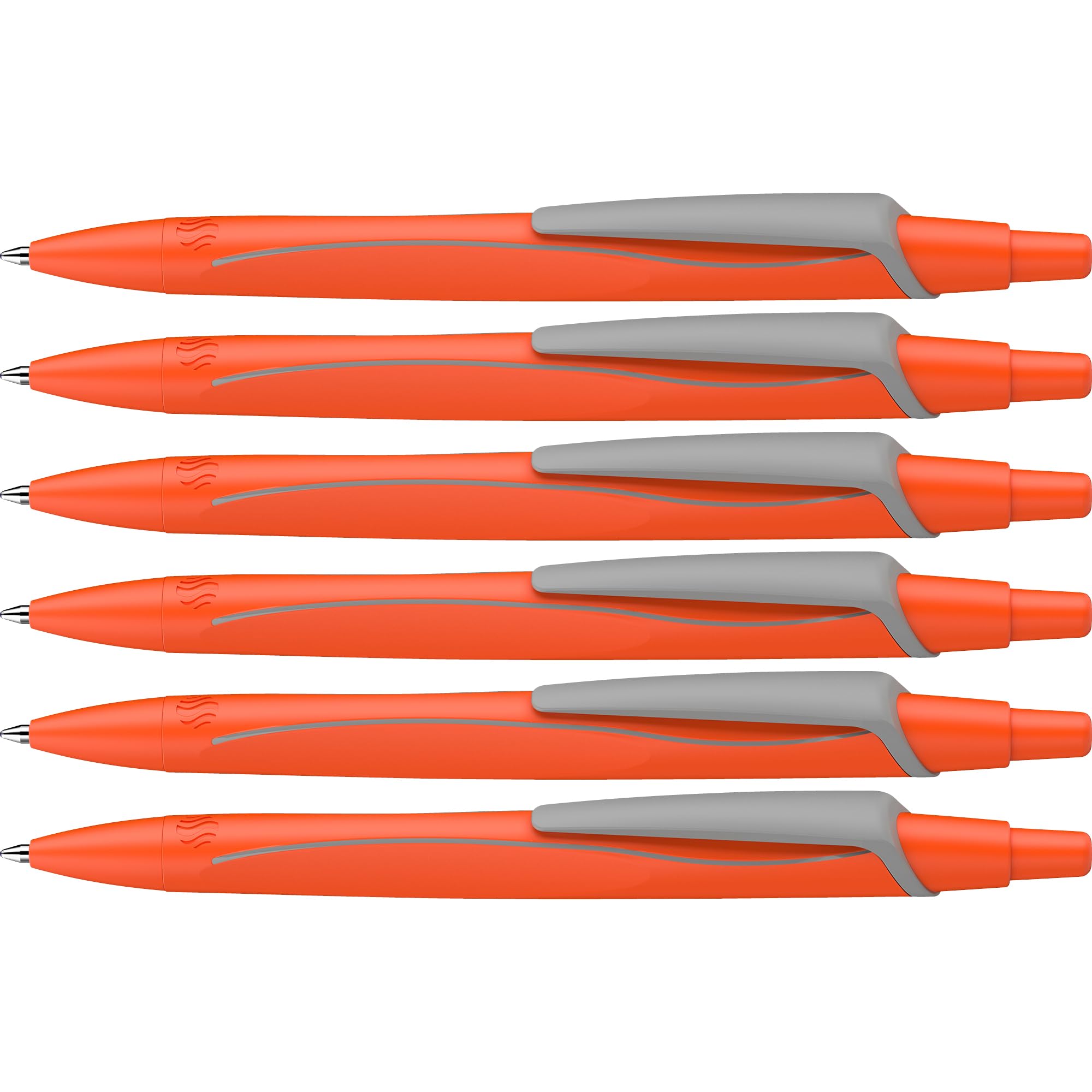 schneider-reco-neon-edition-kugelschreiber-131926-neon-orange-6-st-ck-blau-m image 1