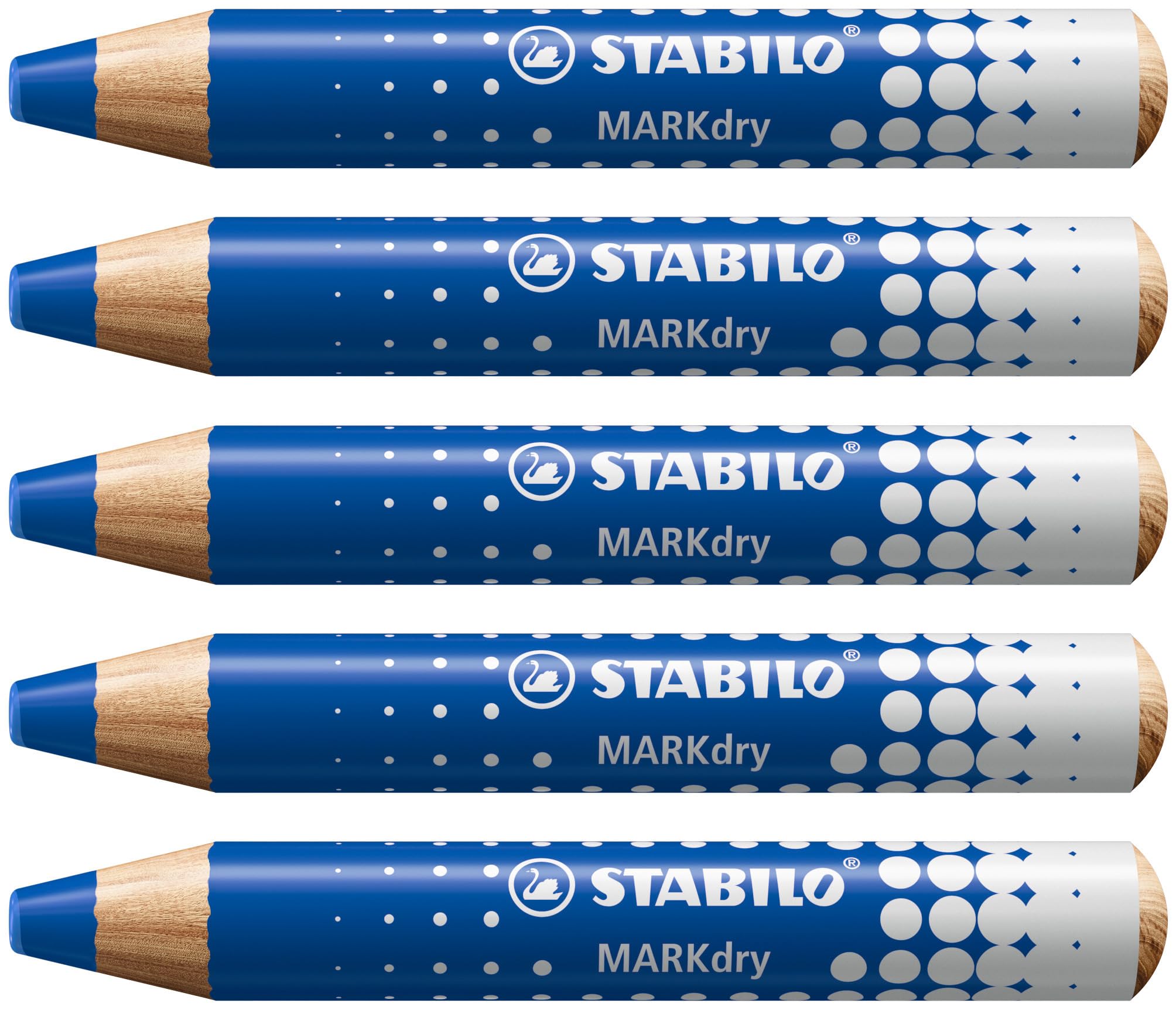 stabilo-markdry-whiteboard-und-flipchartmarker-holzgef-hrt-trocknet-nicht-aus image 1