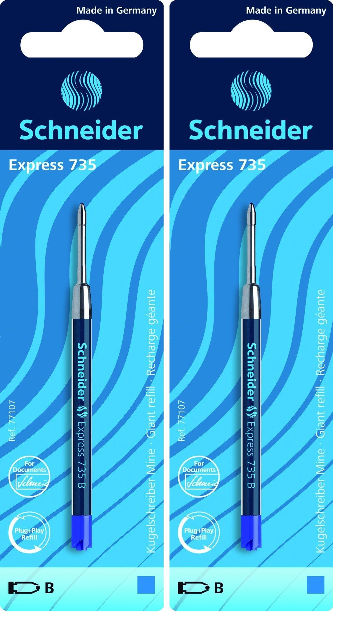 schneider-express-735-kugelschreibermine-g2-b-blau-dokumentenecht image 2