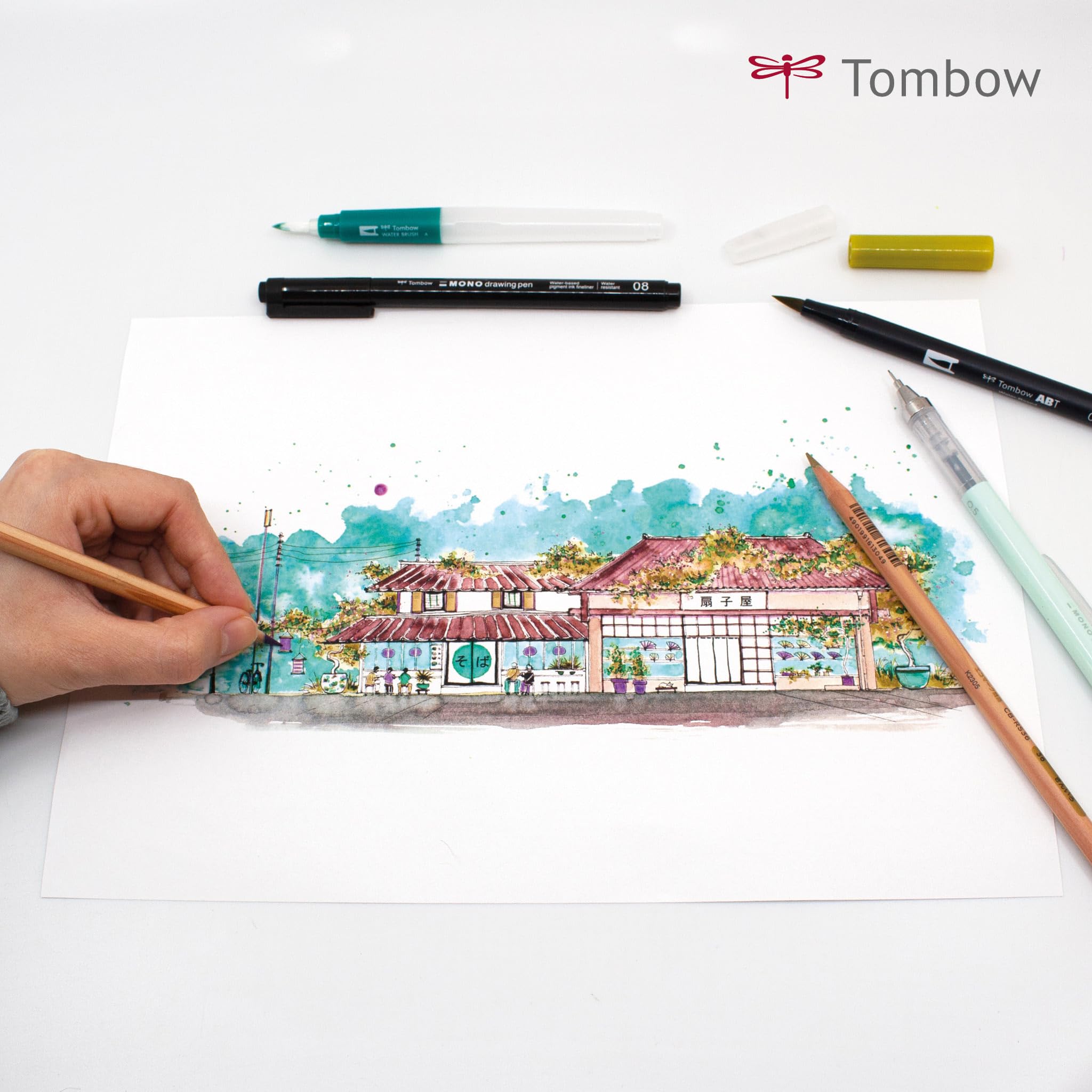 tombow-urban-sketching-set-9-teilig-mit-abt-irojiten-anleitung image 5
