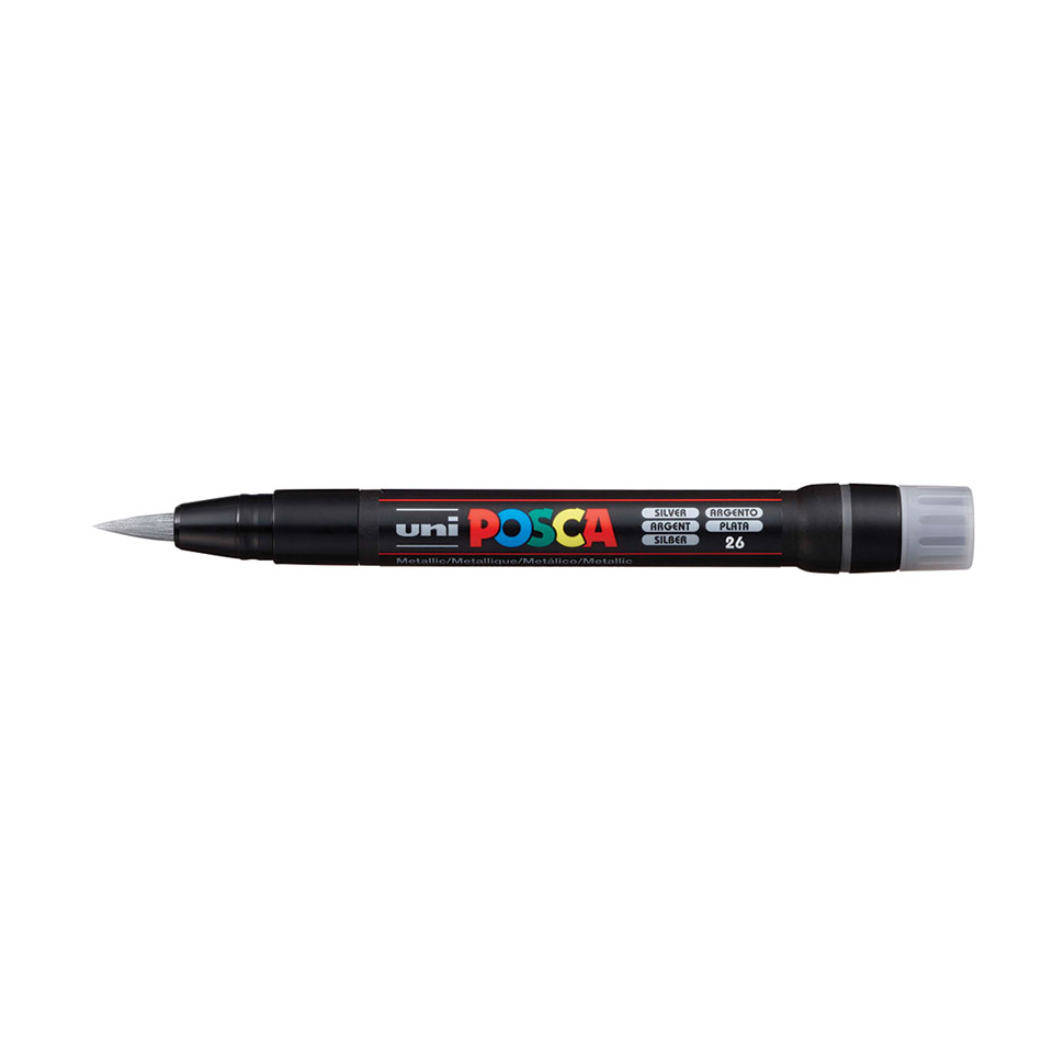 uni-ball-posca-pcf-350-acryl-farbmarker-mit-pinselspitze image 7