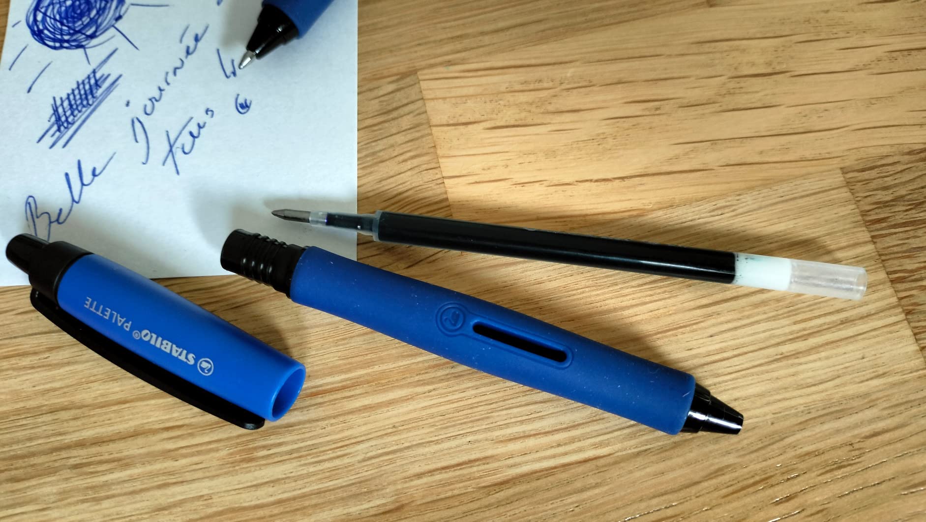 Gute Gel-Mine, sauberes Schriftbild