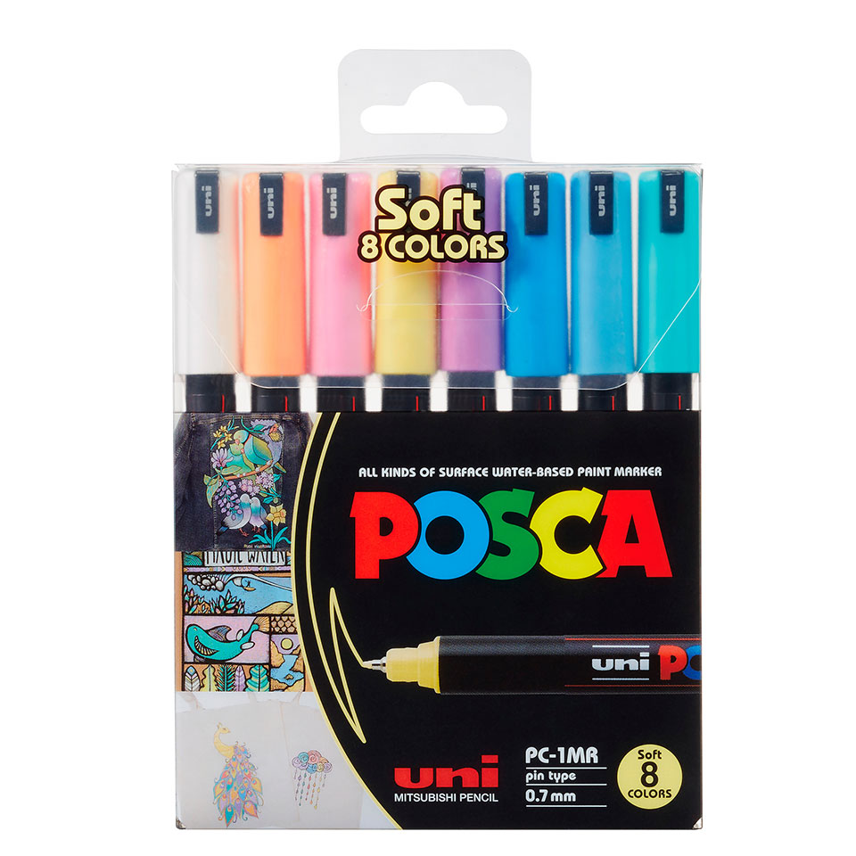 uni-ball-posca-acryl-farbmarker-extrafein-pc-1mr image 2