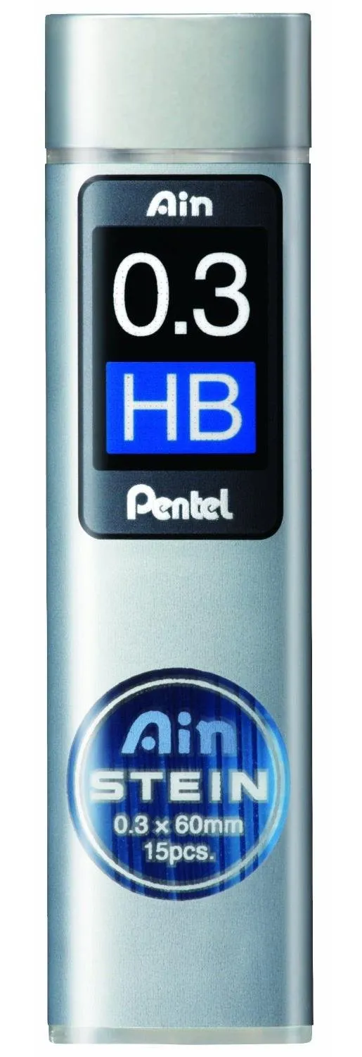 pentel-ain-stein-c273-feinminen-0-3-mm-hb-15-minen-dose image 1