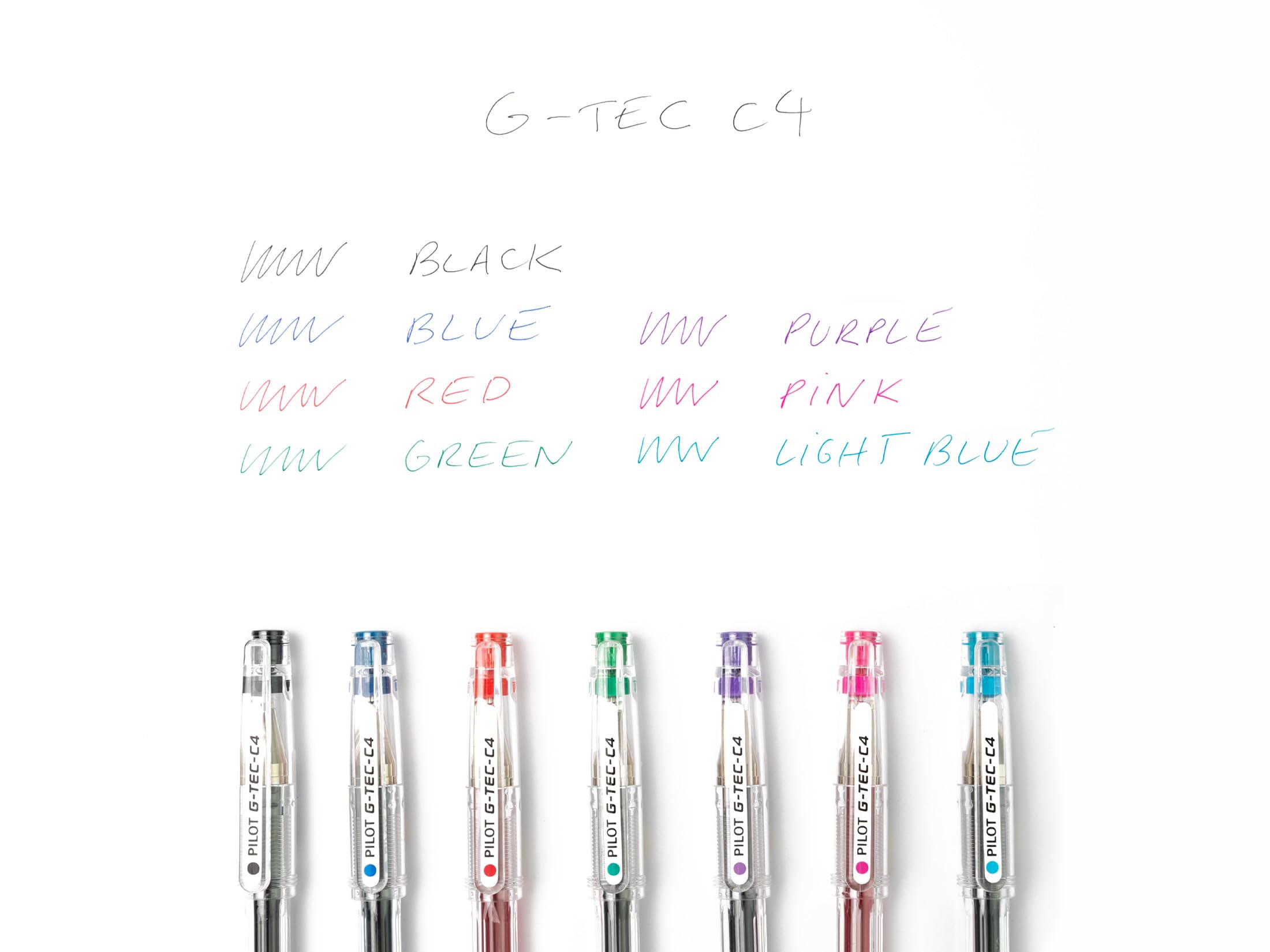 pilot-g-tec-c4-gel-tintenroller-4er-pack-schwarz-blau-rot-gr-n image 6