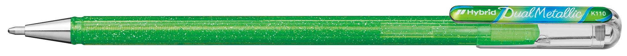 pentel-k110-dvx-dual-metallic-hybrid-gelroller-lila-blau-glitzer-gelstift-0-5-mm image 5