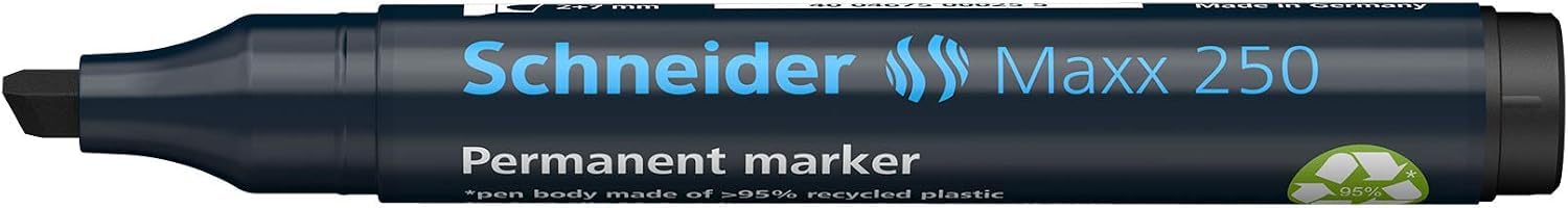 schneider-maxx-250-permanentmarker-keilspitze-2-7-mm-schwarz-10er-packung-nachf- image 2