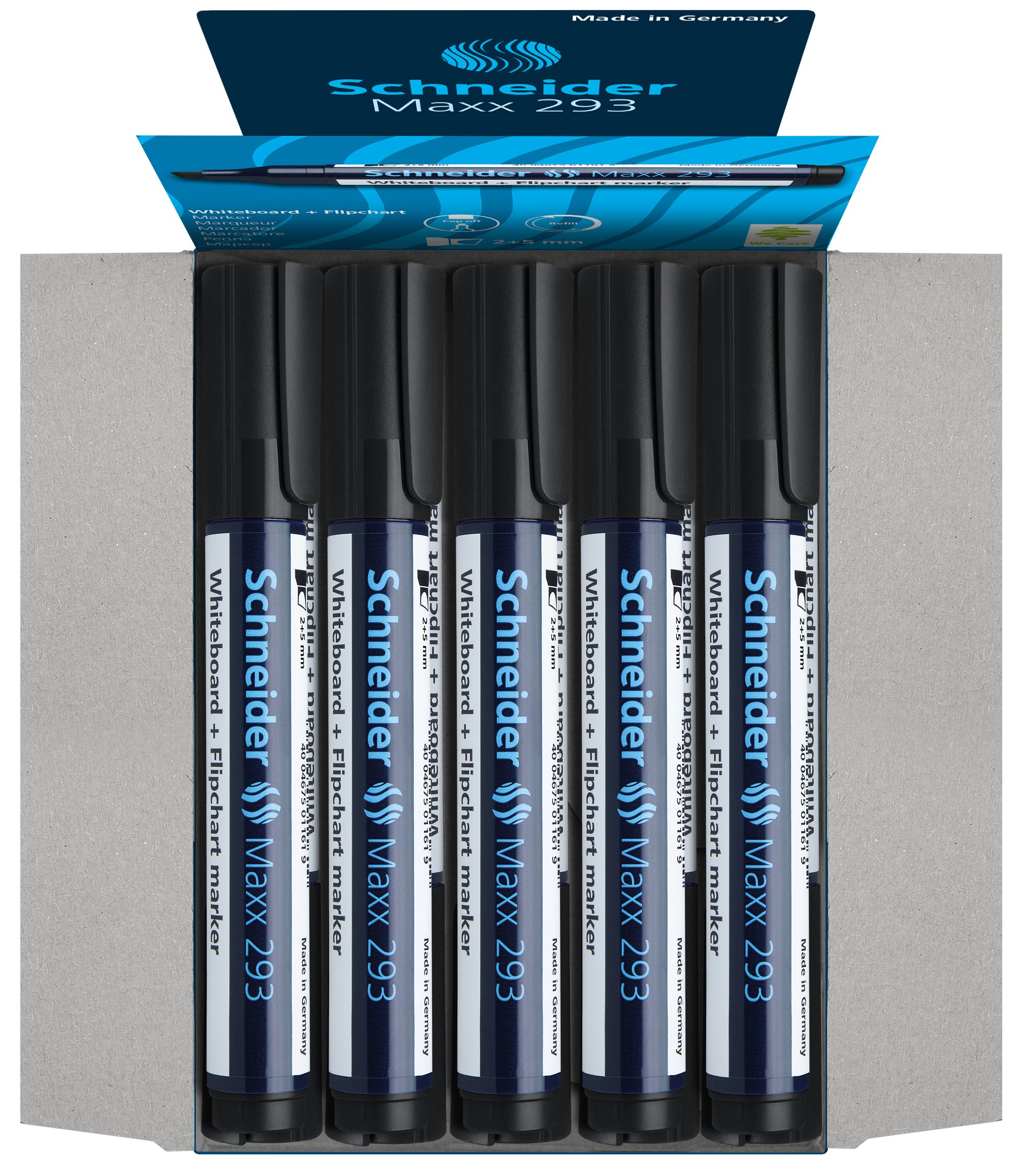 schneider-maxx-293-whiteboardmarker-2-5-mm-schwarz-10er-pack-nachf-llbar image 6