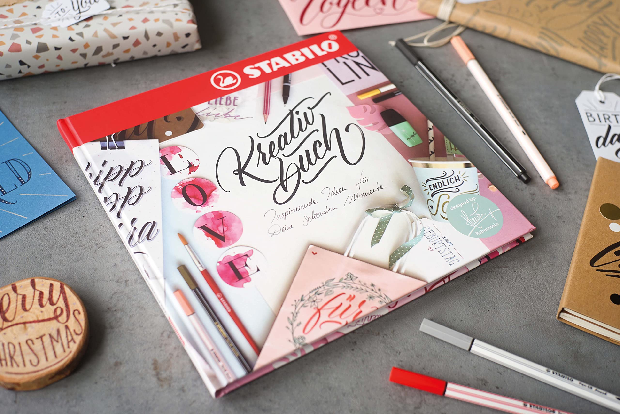 stabilo-kreativbuch-diy-und-bastelbuch-f-r-erwachsene-lettering-projekte-94-seit image 4