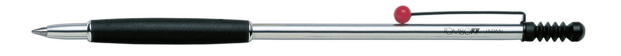 tombow-zoom-707-de-luxe-kugelschreiber-0-7-mm-chrom-schwarz-rot-mit-geschenkbox image 1