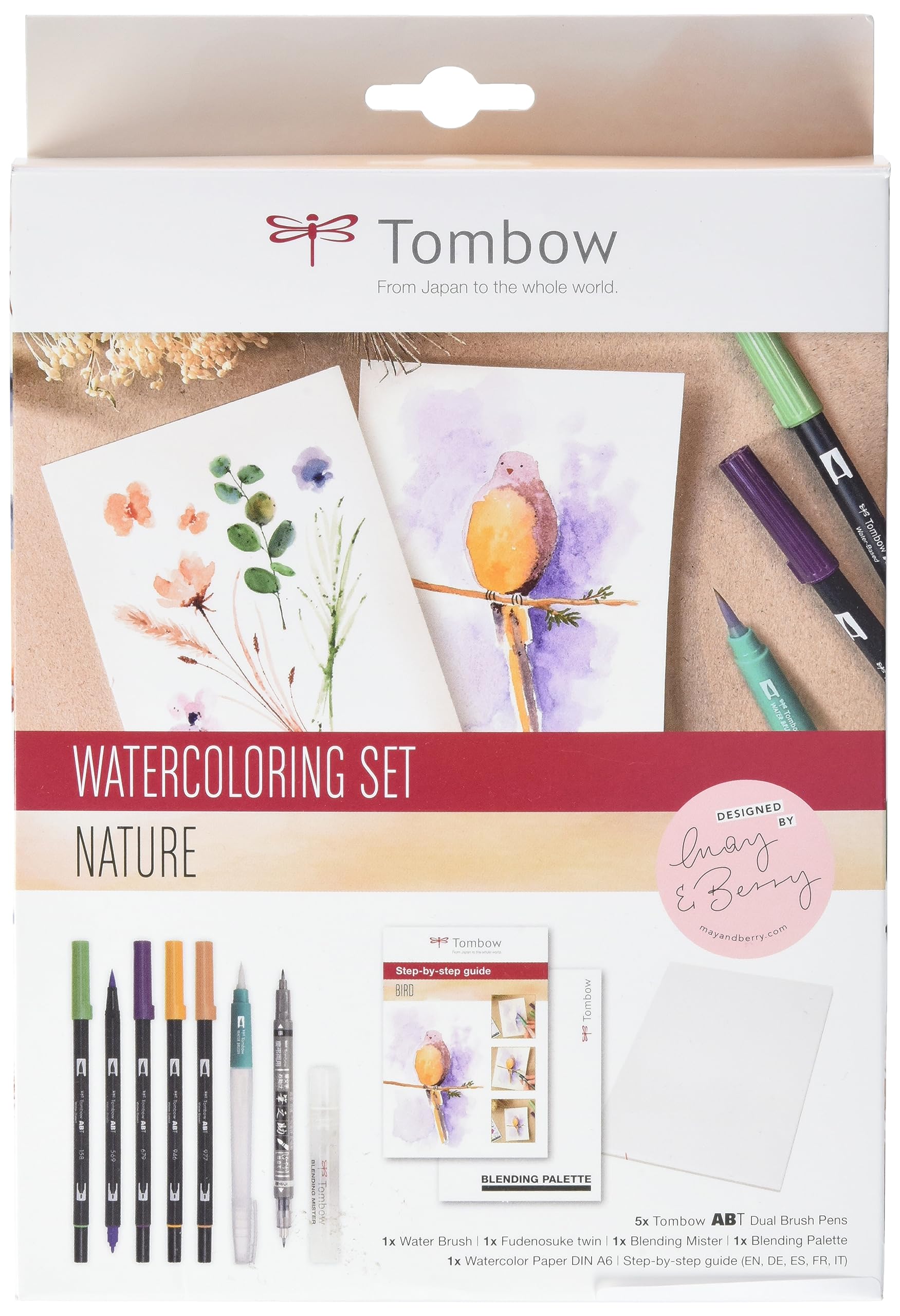 tombow-abt-dual-brush-pen-watercoloring-set-nature-10-teilig image 1