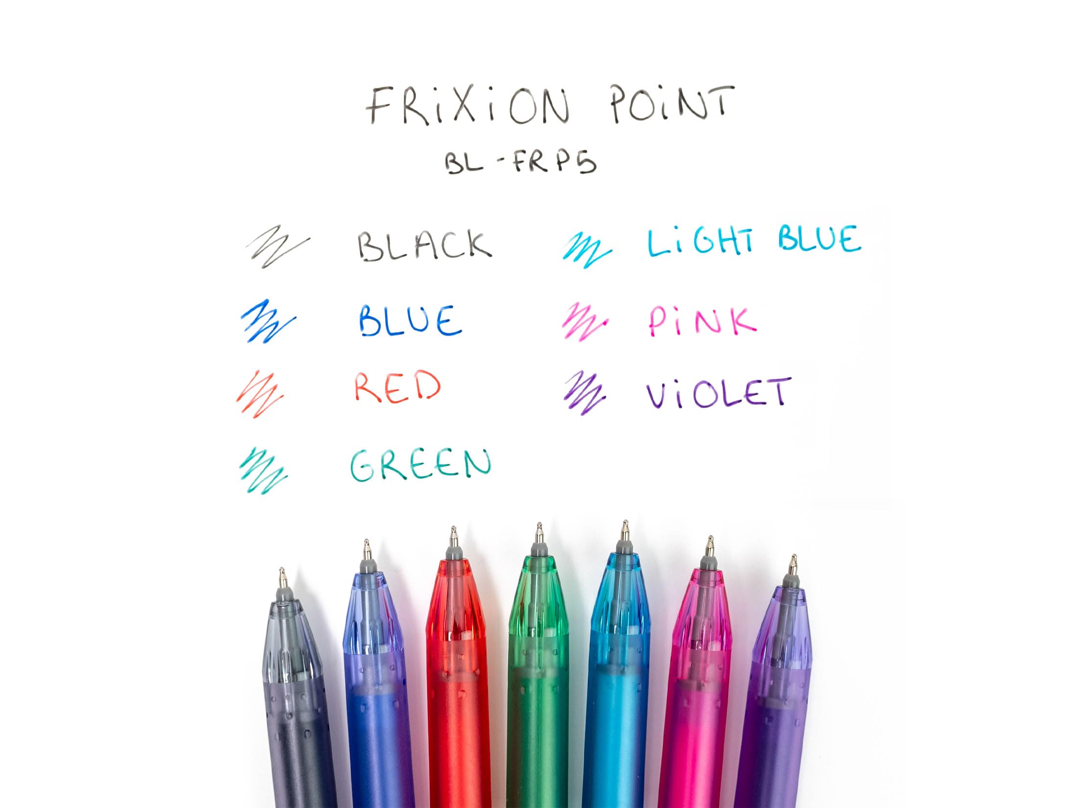pilot-frixion-point-tintenroller-0-5-mm-4er-set-schwarz-blau-rot-gr-n image 6