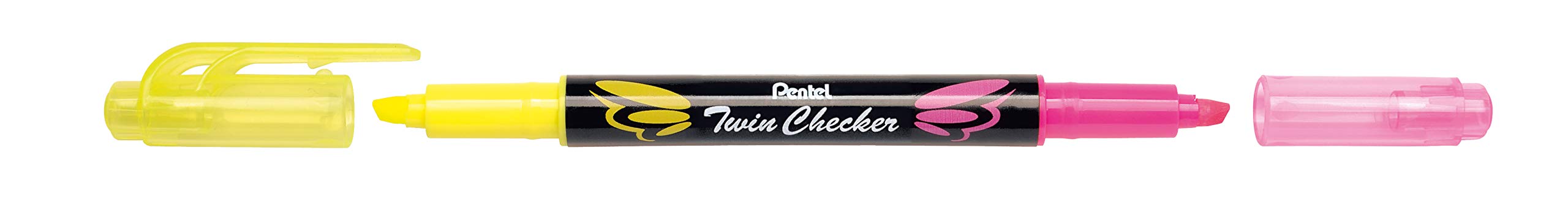pentel-slw8-4-twinchecker-textmarker-doppelspitze-4er-set-sortiert image 5