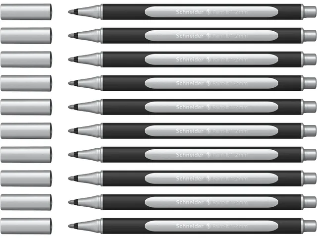 schneider-paint-it-metallicliner-020-fasermaler-1-2-mm-silber-metallic-10er-pack image 1
